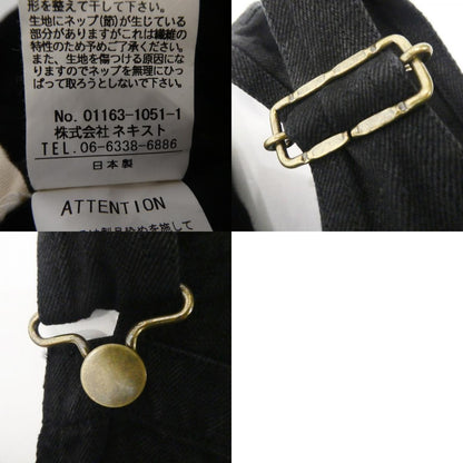 【中古】nest Robe | ネストローブ リネンオーバーオール オーバーオール 01163-1051 ブラック