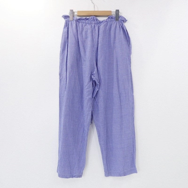 【中古】nest Robe | ネストローブ ハードマンコットンリネンウエストラッフル パンツ 01211-1130 2021S/S サイズ:F