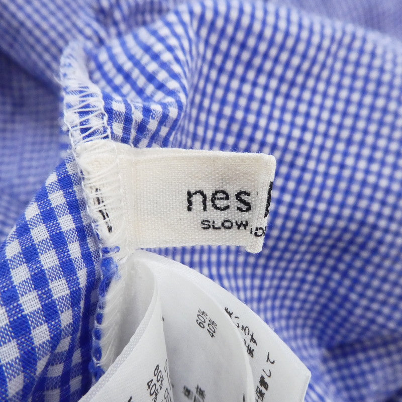 【中古】nest Robe | ネストローブ ハードマンコットンリネンウエストラッフル パンツ 01211-1130 2021S/S サイズ:F