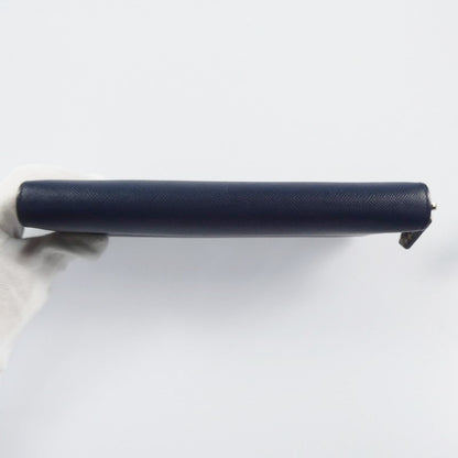 【中古】Paul Smith | ポール・スミス ジップストローグレイン2 長財布 PSC785 ネイビー