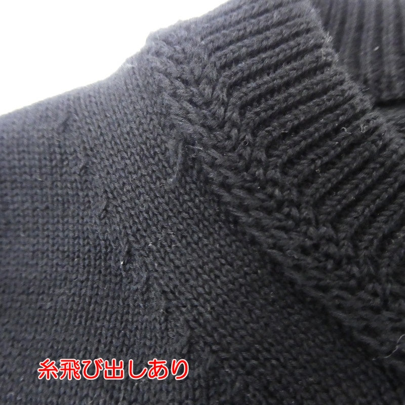【中古】crepuscule | クレプスキュール S/S KNIT ニット 2401-012 ブラック サイズ：2