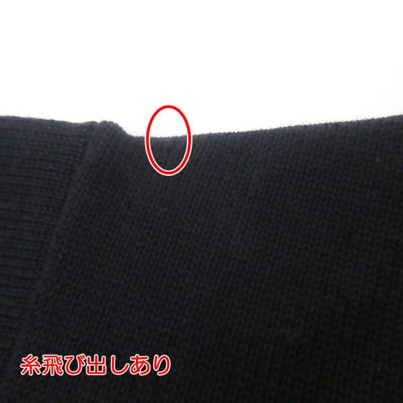 【中古】crepuscule | クレプスキュール S/S KNIT ニット 2401-012 ブラック サイズ：2