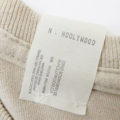 【中古】N.HOOLYWOOD | エヌハリウッド TPES LONG SLEEVE SHIRT 長袖Ｔシャツ 2021S/S ベージュ サイズ：不明