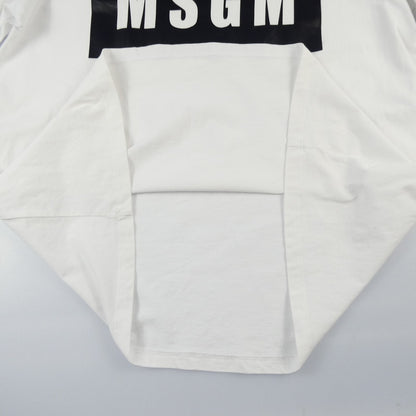 【中古】MSGM | エムエスジーエム ボックスロゴ 半袖Ｔシャツ 264MM67 ホワイト サイズ：M