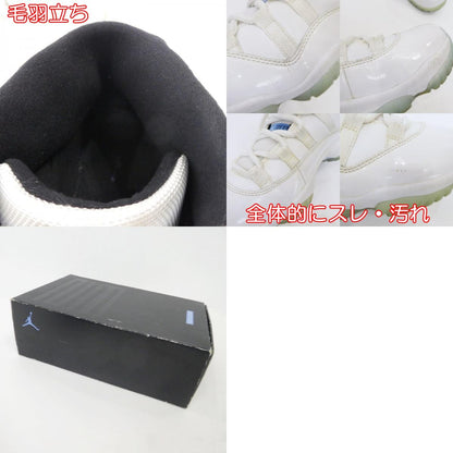 【中古】NIKE | ナイキ AIR JORDAN 11 RETRO LEGEND BLUE (2014) スニーカー 378037-117 ホワイト 27cm