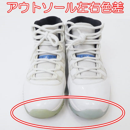 【中古】NIKE | ナイキ AIR JORDAN 11 RETRO LEGEND BLUE (2014) スニーカー 378037-117 ホワイト 27cm