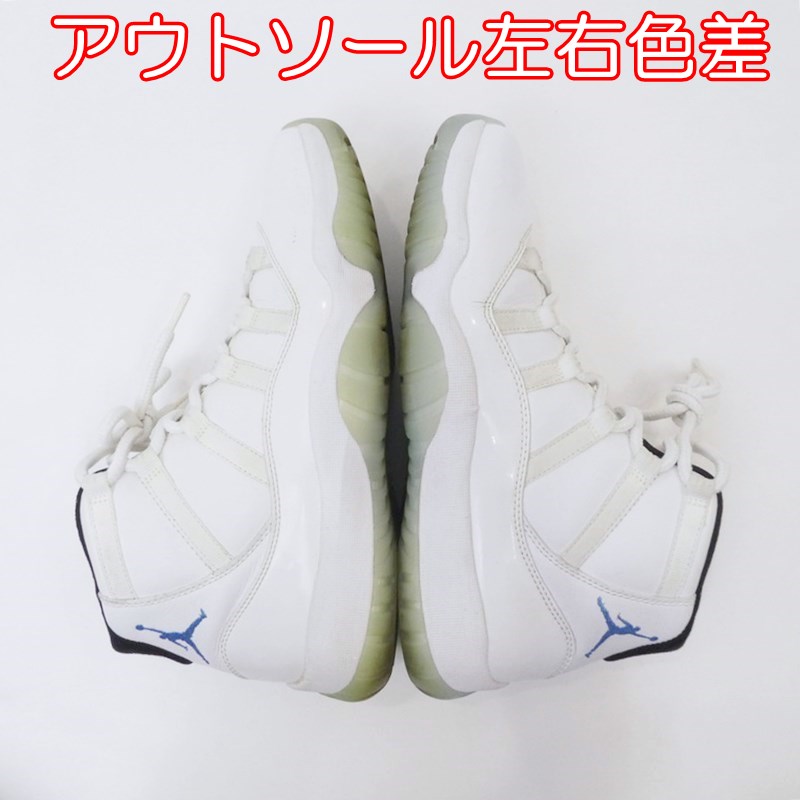 【中古】NIKE | ナイキ AIR JORDAN 11 RETRO LEGEND BLUE (2014) スニーカー 378037-117 ホワイト 27cm