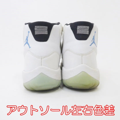【中古】NIKE | ナイキ AIR JORDAN 11 RETRO LEGEND BLUE (2014) スニーカー 378037-117 ホワイト 27cm