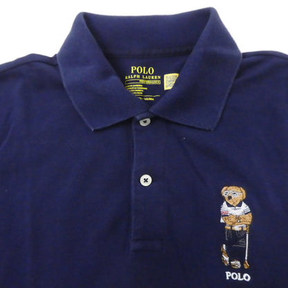 【中古】POLO RALPH LAUREN | ポロ・ラルフローレン GOLF PRO FIT SHORT SLEEVE BEAR PLO SHIRT ポロシャツ ネイビー サイズ：XS
