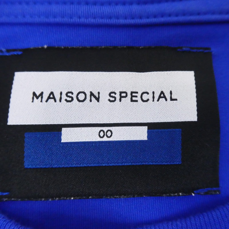 【中古】MAISON SPECIAL | メゾンスペシャル スーピマ天竺エクストラプライムオーバーTシャツ 半袖Ｔシャツ 11211411244 ブルー
