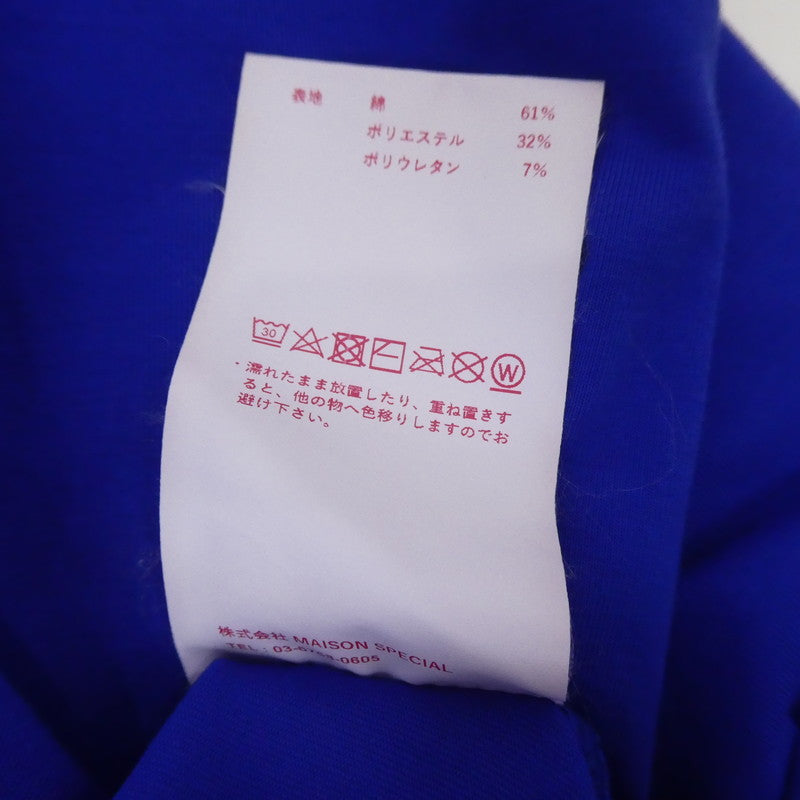 【中古】MAISON SPECIAL | メゾンスペシャル スーピマ天竺エクストラプライムオーバーTシャツ 半袖Ｔシャツ 11211411244 ブルー