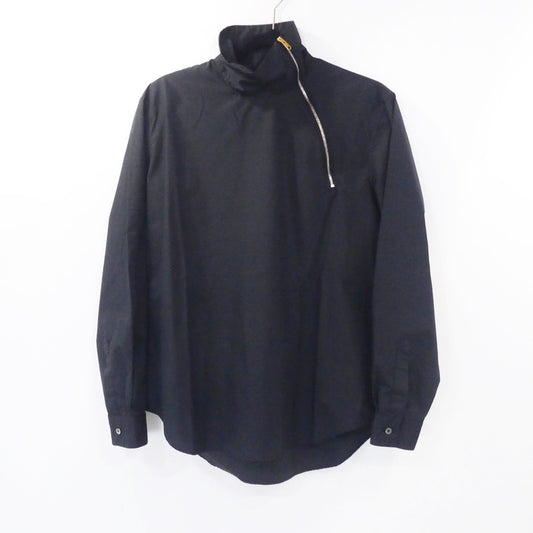 【中古】Paul Smith | ポール・スミス スタンドカラープルオーバーシャツ 長袖シャツ 203304 267U ブラック サイズ：M