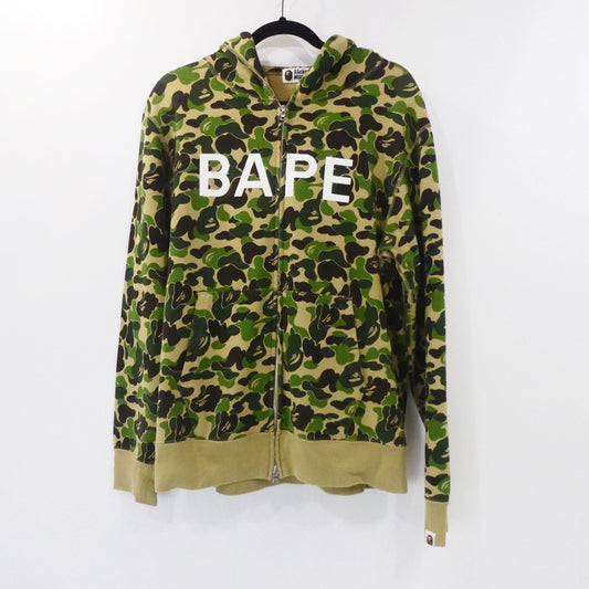 【中古】A BATHING APE | アベイシングエイプ ABC CAMO BAPE FULL ZIP HOODIE パーカー 001ZPI301022M サイズ：L