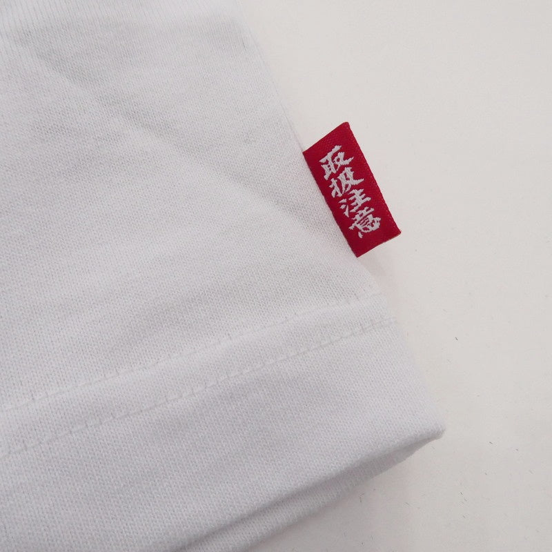 【中古】BlackEyePatch | ブラックアイパッチ TEAM TOMODACHI LABEL TEE 半袖Ｔシャツ BEPSS24EI28 ホワイト サイズ：L
