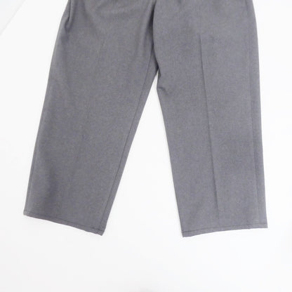 【中古】GYMPHLEX | ジムフレックス POLYESTER FLANNEL イージーストレートパンツ パンツ GY-E0225 グレー サイズ：M