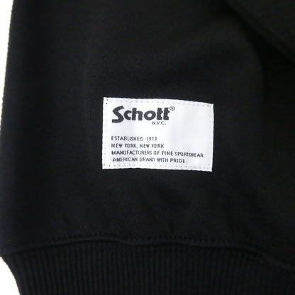【中古】schott | ショット TAPING JERSEY CREW SWEAT スウェット 782-3232008 ブラック サイズ：M
