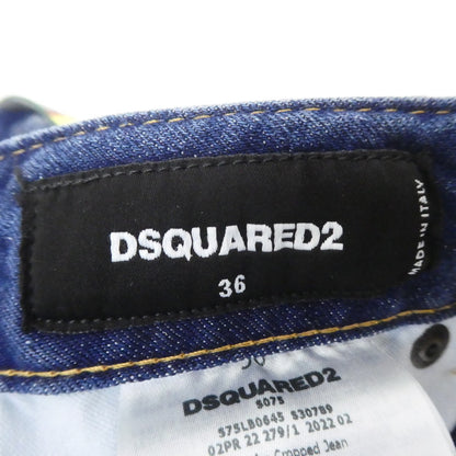 【中古】DSQUARED2 | ディースクエアード JENNIFER CROPPED JEAN デニムパンツ S75LB0645 ブルー サイズ：36