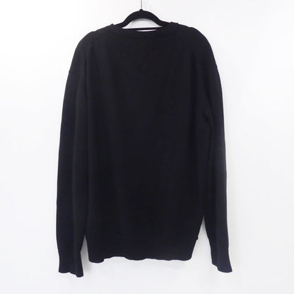【中古】1017 ALYX 9SM | テンセブンティーナリクスナインエスエム SPRAY PAINT-INTARSIA COTTON-JERSEY SWEATER セーター AAMKN0122YA03 ブラック サイズ：M