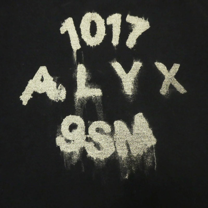 【中古】1017 ALYX 9SM | テンセブンティーナリクスナインエスエム SPRAY PAINT-INTARSIA COTTON-JERSEY SWEATER セーター AAMKN0122YA03 ブラック サイズ：M