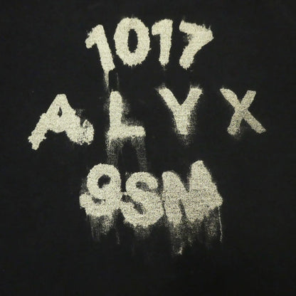【中古】1017 ALYX 9SM | テンセブンティーナリクスナインエスエム SPRAY PAINT-INTARSIA COTTON-JERSEY SWEATER セーター AAMKN0122YA03 ブラック サイズ：M