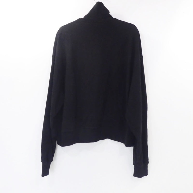 【中古】Palm Angels | パームエンジェルス Logo-Embroidered Half-Zip Sweatshirt スウェット PMBA044F23FLE002 ブラック サイズ：S
