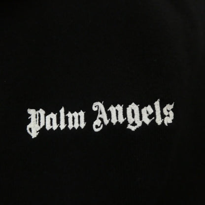 【中古】Palm Angels | パームエンジェルス Logo-Embroidered Half-Zip Sweatshirt スウェット PMBA044F23FLE002 ブラック サイズ：S