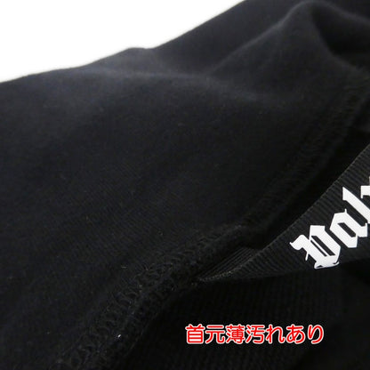 【中古】Palm Angels | パームエンジェルス Logo-Embroidered Half-Zip Sweatshirt スウェット PMBA044F23FLE002 ブラック サイズ：S