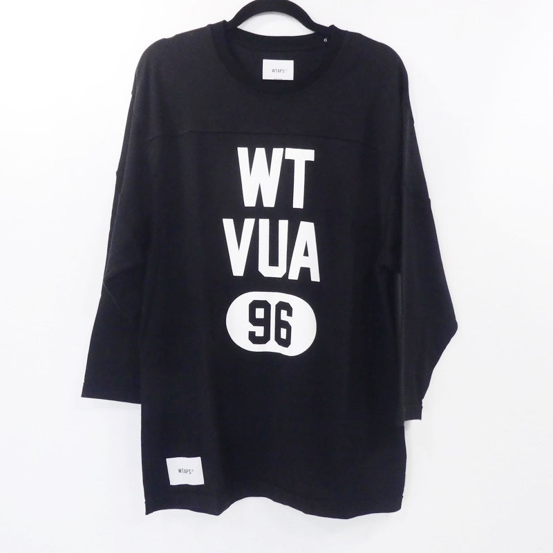 【中古】W)TAPS | ダブルタップス QB/LS/RACO.ERA 半袖Ｔシャツ 241ATDT-CSM18 ブラック サイズ：2
