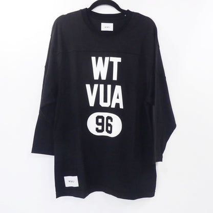 【中古】W)TAPS | ダブルタップス QB/LS/RACO.ERA 半袖Ｔシャツ 241ATDT-CSM18 ブラック サイズ：2