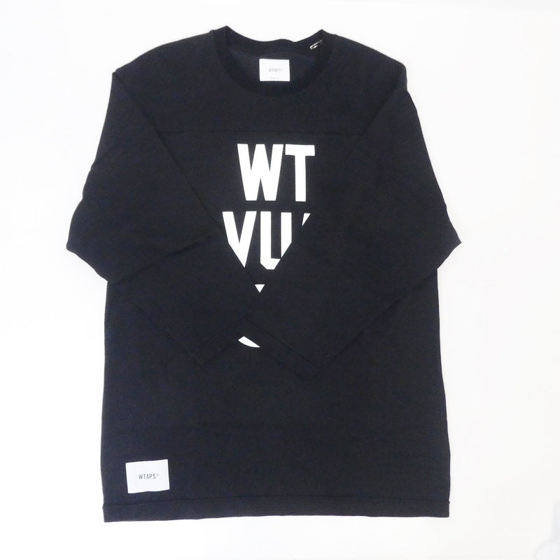 【中古】W)TAPS | ダブルタップス QB/LS/RACO.ERA 半袖Ｔシャツ 241ATDT-CSM18 ブラック サイズ：2