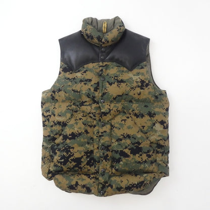 【中古】Rocky Mountain FeatherBed | ロッキーマウンテンフェザーベッド ダウンベスト 450-482-91 カモ サイズ：38