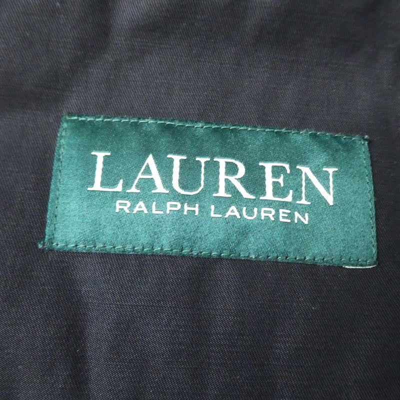 【中古】RALPH LAUREN | ラルフローレン ステンカラーコート ブラック サイズ：38