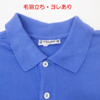 【中古】CELINE | セリーヌ ポロシャツ ブルー サイズ：XXL