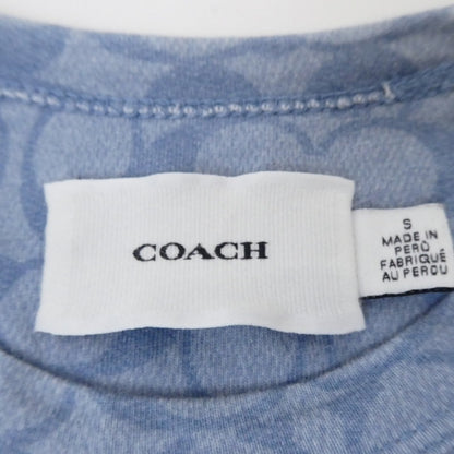 【中古】COACH | コーチ DREAM T-SHIRT 半袖Ｔシャツ C4970 ライトブルー サイズ：S