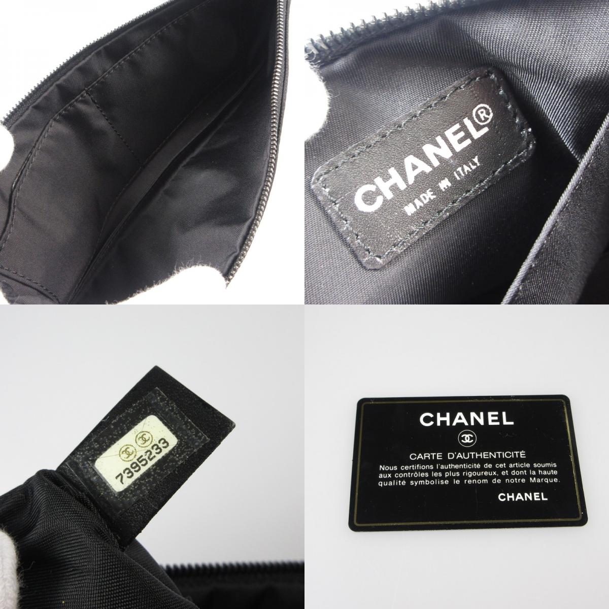 【中古】CHANEL | シャネル ポーチ A17675 ブラック