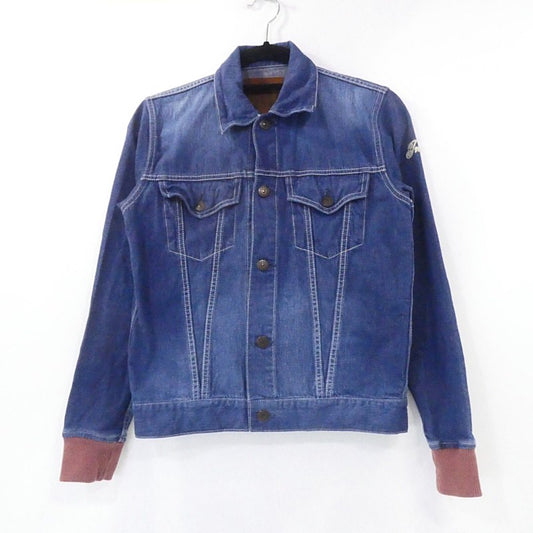 【中古】TMT | ティーエムティー DENIM COMBINATION Gジャン デニム TJK-S1502 ブルー サイズ：S