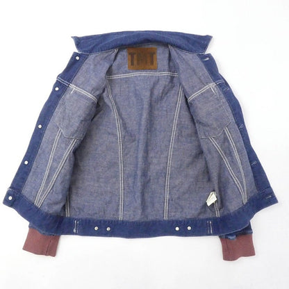 【中古】TMT | ティーエムティー DENIM COMBINATION Gジャン デニム TJK-S1502 ブルー サイズ：S