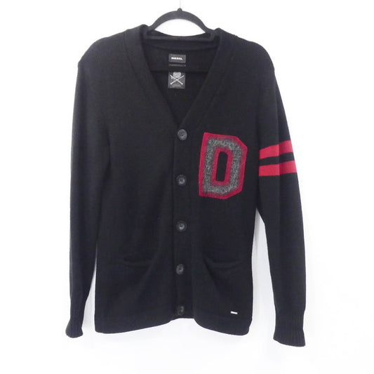 【中古】DIESEL | ディーゼル ウールニットレタード カーディガン ブラック サイズ：XS