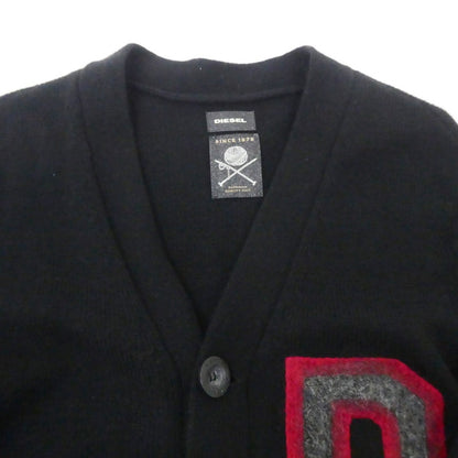 【中古】DIESEL | ディーゼル ウールニットレタード カーディガン ブラック サイズ：XS