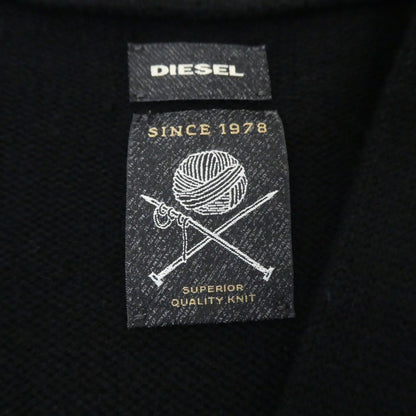【中古】DIESEL | ディーゼル ウールニットレタード カーディガン ブラック サイズ：XS