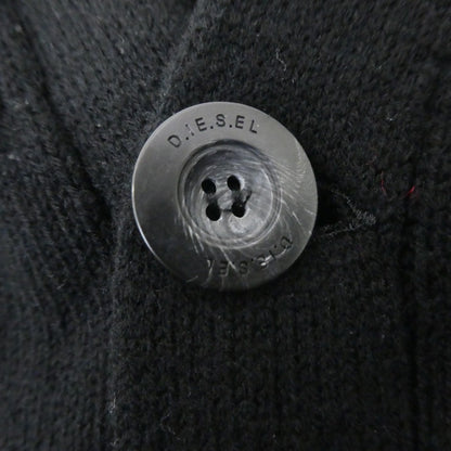 【中古】DIESEL | ディーゼル ウールニットレタード カーディガン ブラック サイズ：XS