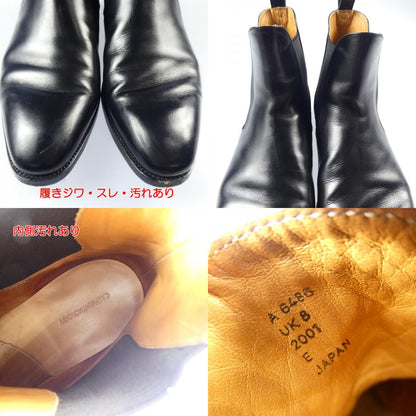 【中古】 SIDE GORE BOOTS Black ブーツ A6486 ブラック 26cm