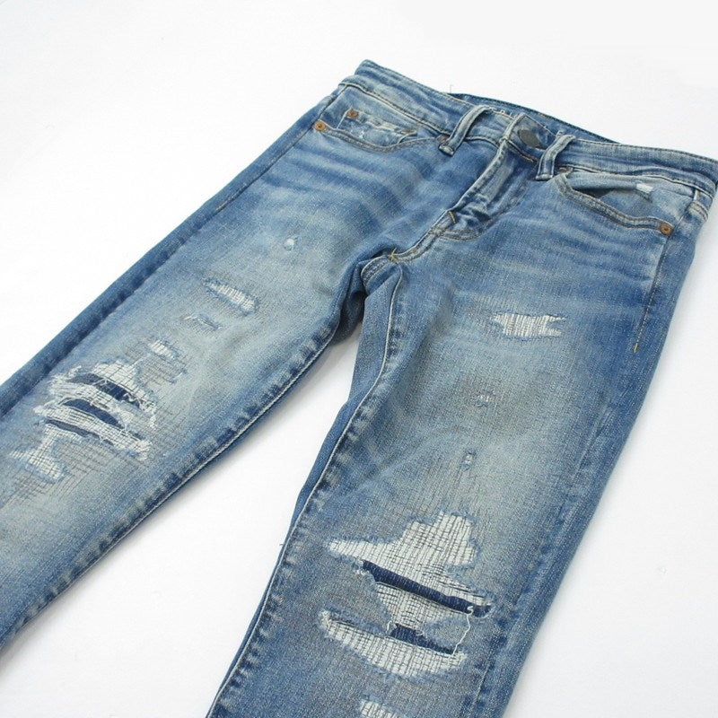 【中古】American Eagle | アメリカンイーグル デニムパンツ 6745628599 リペア加工 ブルー サイズ：26