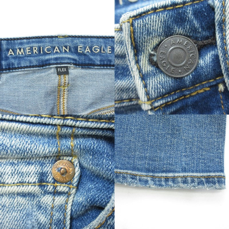 【中古】American Eagle | アメリカンイーグル デニムパンツ 6745628599 リペア加工 ブルー サイズ：26