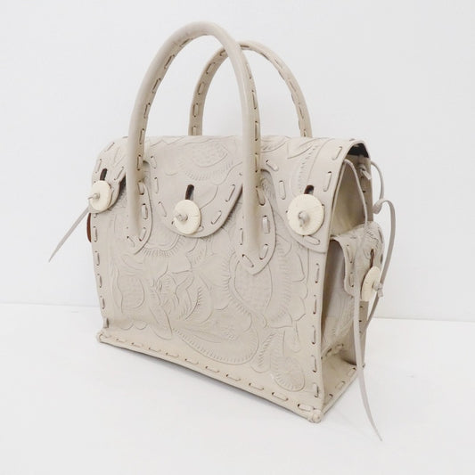 【中古】GRACE CONTINENTAL | グレースコンチネンタル MAESTRA S ハンドバッグ アイボリー