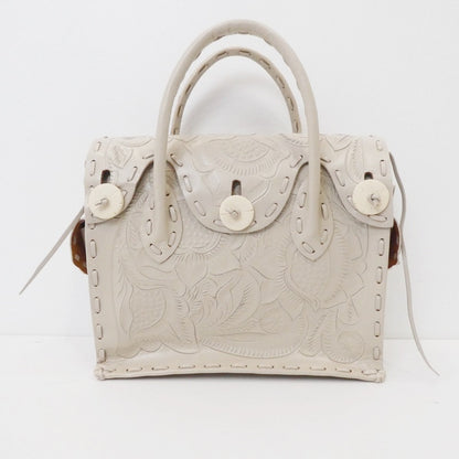 【中古】GRACE CONTINENTAL | グレースコンチネンタル MAESTRA S ハンドバッグ アイボリー