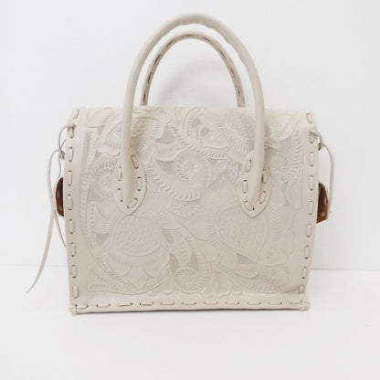 【中古】GRACE CONTINENTAL | グレースコンチネンタル MAESTRA S ハンドバッグ アイボリー