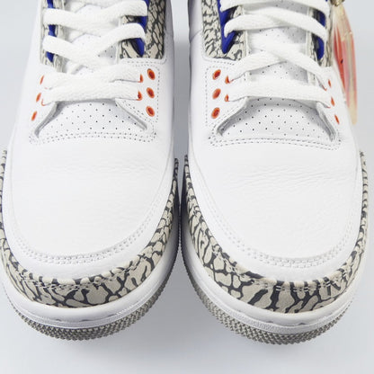 【中古】NIKE | ナイキ AIR JORDAN 3 RETRO “KNICKS RIVALS” スニーカー 136064-148 ホワイト 27.5cm
