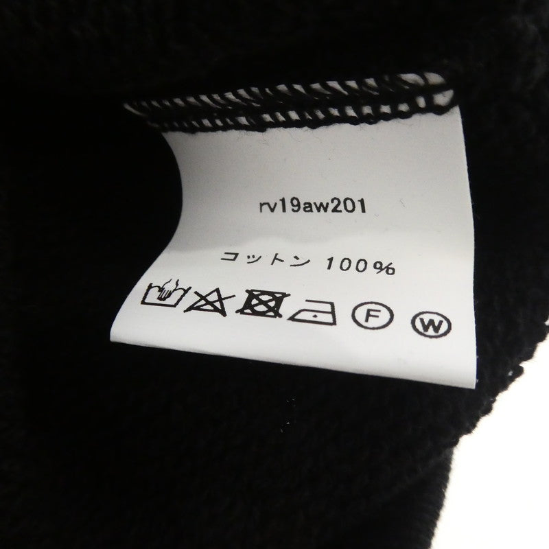 【中古】reversal | リバーサル DSOTM CUT OFF ZIP パーカー RV20SS201 ブラック サイズ：M