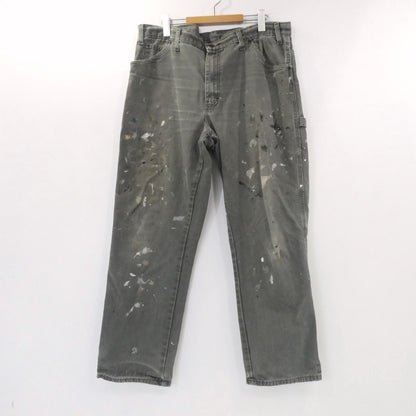 【中古】Dickies | ディッキーズ ダック地スプラッシュペイント パンツ オリーブ